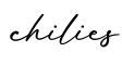 单词chilies书写