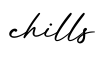 单词chills书写