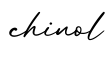 单词chinol书写