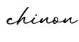 单词chinon书写