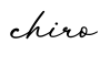 单词chiro书写