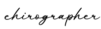 单词chirographer书写