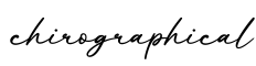 单词chirographical书写