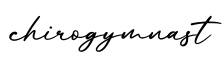 单词chirogymnast书写