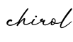 单词chirol书写