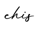 单词chis书写