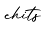 单词chits书写