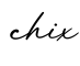 单词chix书写