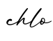 单词chlo书写