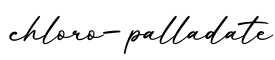 单词chloro-palladate书写