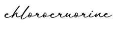 单词chlorocruorine书写