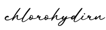 单词chlorohydirn书写