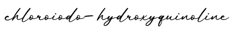 单词chloroiodo-hydroxyquinoline书写