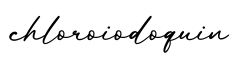 单词chloroiodoquin书写