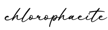 单词chlorophaeite书写