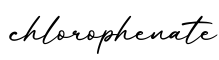 单词chlorophenate书写