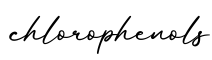 单词chlorophenols书写
