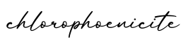 单词chlorophoenicite书写