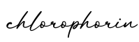 单词chlorophorin书写