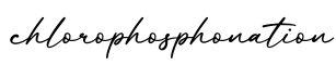 单词chlorophosphonation书写
