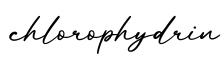 单词chlorophydrin书写