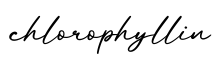 单词chlorophyllin书写