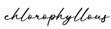 单词chlorophyllous书写