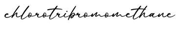 单词chlorotribromomethane书写