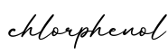 单词chlorphenol书写