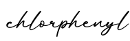 单词chlorphenyl书写