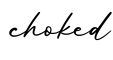 单词choked书写