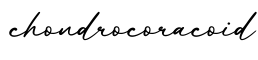 单词chondrocoracoid书写