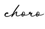 单词choro书写