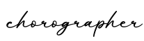 单词chorographer书写