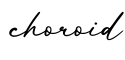 单词choroid书写