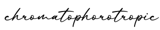 单词chromatophorotropic书写