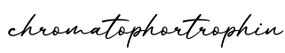单词chromatophortrophin书写