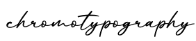 单词chromotypography书写