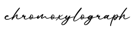 单词chromoxylograph书写