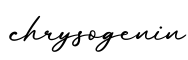 单词chrysogenin书写