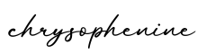 单词chrysophenine书写