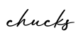 单词chucks书写