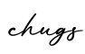 单词chugs书写