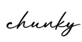 单词chunky书写