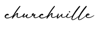 单词churchville书写