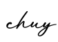 单词chuy书写