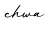 单词chwa书写