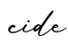 单词cide书写