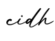 单词cidh书写