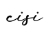 单词cisi书写